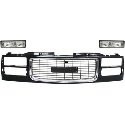 Replacement Grille Assembly Plastic Black Grille, 1-year unlimited-mileage warranty KIT-072024-08
