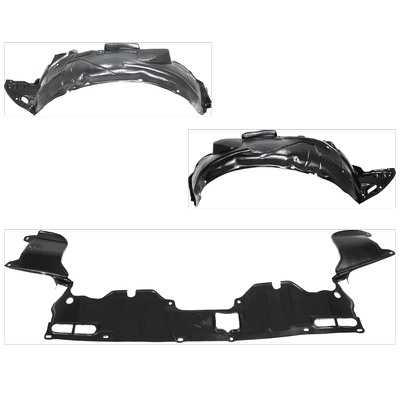Replacement Fender Liner, Front, Driver & Passenger Side, 1-year unlimited-mileage warranty KIT-082224-C691