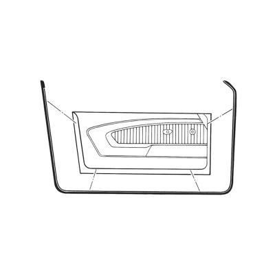 Scott Drake Classic Door Seal Black, 90-day Limited Warranty D1ZZ-6520530-1A