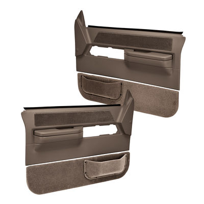 Coverlay Door Trim Panel Dark Brown Replacement Series, Front, Driver & Passenger Side, Lifetime limited warranty 18-36F-DBR