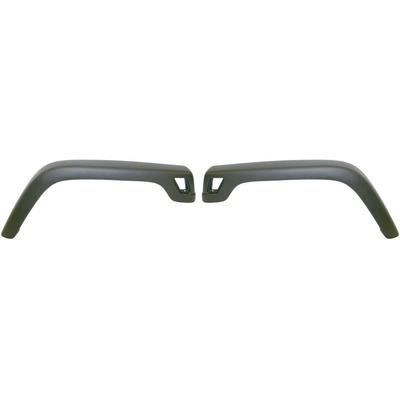 Replacement Fender Flares Plastic Textured Black, Front, Driver & Passenger Side, 1-year unlimited-mileage warranty SET-J221305