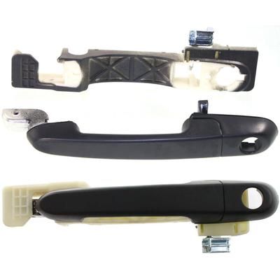 Replacement Exterior Door Handle Textured Black, Front, Driver & Passenger Side, 1-year unlimited-mileage warranty SET-REPH462101