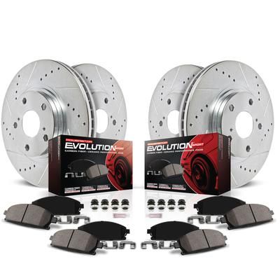 Powerstop Brake Disc & Pad Kit Z23 Evolution Sport Series, Front Rear, 3-year / 36000-mile limited warranty K2746