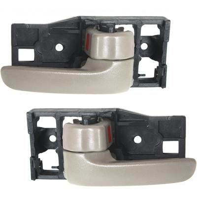 Replacement Interior Door Handle Beige, Front, Driver & Passenger Side, 1-year unlimited-mileage warranty SET-REPT462177