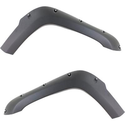 Replacement Fender Flares Plastic Primed, Front, Driver & Passenger Side, 1-year unlimited-mileage warranty SET-REPJ221305