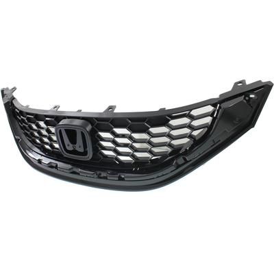 Replacement Grille Assembly Plastic Black Grille, 1-year unlimited-mileage warranty REPH070169