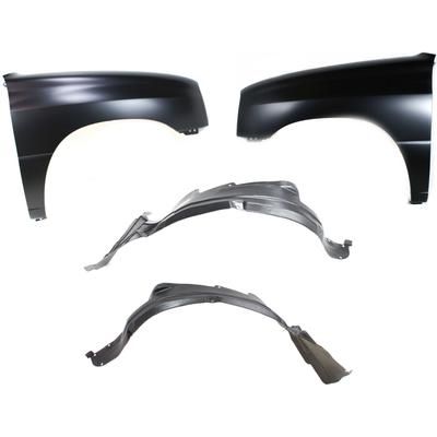 Replacement Fender Steel Primed, Front, Driver & Passenger Side, 1-year unlimited-mileage warranty KIT-71615-39