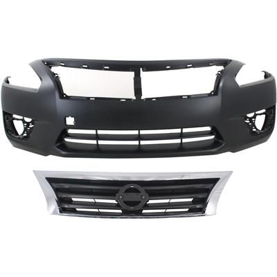 Replacement Bumper Cover Primed, Front, 1-year unlimited-mileage warranty KIT-70315-47