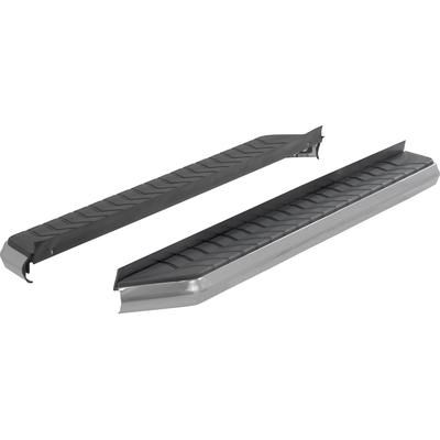 Aries Running Boards Aluminum Powdercoated Black AeroTread Series, Lifetime limited warranty with 5-year on finish 2051876