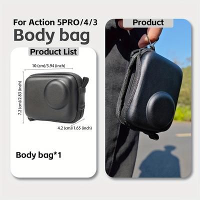 TEMU For Dji Pro/4/3 Storage Bag Protective Body Storage Bag Mini Portable Shockproof And Resistant Accessories