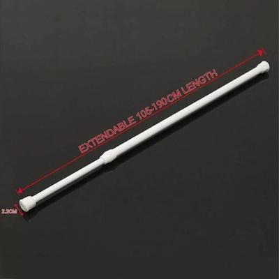 TEMU Extendable Spring Loaded Net Rods Telescopic Tension Curtain Rail Pole Rod