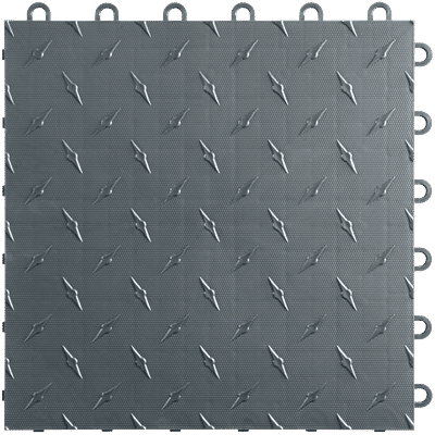Swisstrax Rubber Home Gym Slate Grey Flooring Tiles (10 Pack)