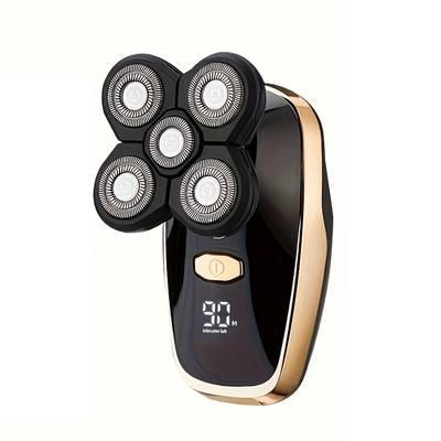 TEMU Electric Razor For Men Electric Head Hair Shaver Led Display - Mens Cordless Rechargeable Bald Head Razor ,five Blade Electric Shaver
