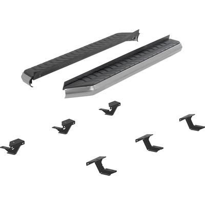 Aries Running Boards Aluminum Powdercoated Black AeroTread Series, Lifetime limited warranty with 5-year on finish 2051030