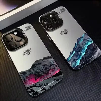 Coque de téléphone avec paysage de montagne et coucher de soleil, étui arrière rigide pour Xiaomi Redmi Note 14 13 12 11 10 Pro Plus 5G 12S Redmi 14C 13 12