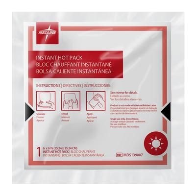 Medline Instant Hot Pack, 6" x 6", 1 EA (MDS139007H)