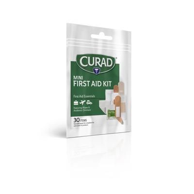 Curad Mini First Aid Kit, 30 Pieces, 1 EA (CURFAK30H)