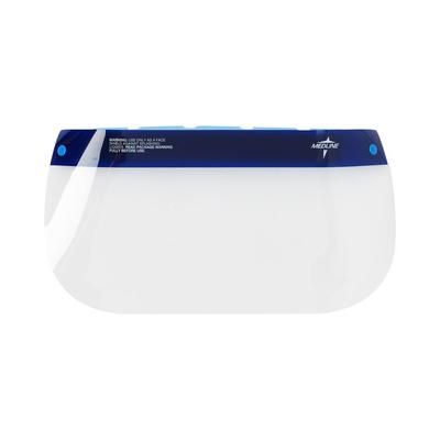 Medline Disposable Face Shield with Foam Top and Elastic Band, 3/4 Length, 6.5" Long, 24/BX (NONFS400Z)