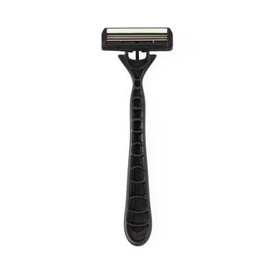 Medline Disposable Facial Razors with Triple Blades and Lubrication Strip, Blue, 500/CS (BRN1333)