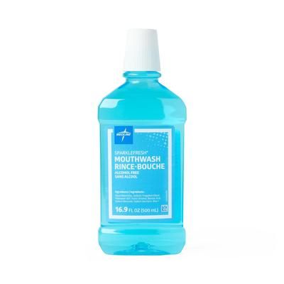 Medline Sparkle Fresh Alcohol-Free Mouthwash, 16 oz., 1 EA (CTR000410H)