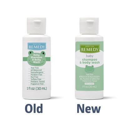 Remedy Baby Shampoo and Body Wash, .85 oz., 144/CS (MSC092FFW01)