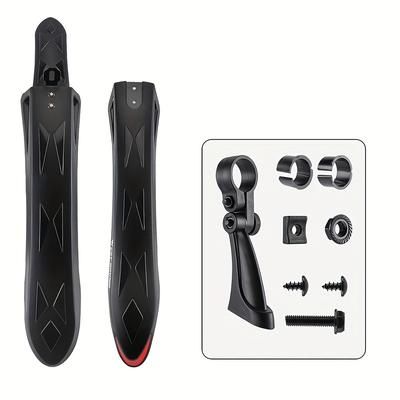 TEMU Bicycle Fender Adjusted Bike Mudguard 26in-27.5 In Quick Disassembly - Material: Pp (polypropylene) - Color: Black - Universal Fit - New Year
