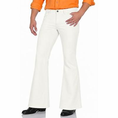 Retrò Vintage Anni '70 Pantaloni Pantaloni a zampa d'elefante Pantaloni a zampa Hippie Disco Tinta unica Costume Per uomo Halloween Carnevale Feste Abbigliamento Quotidiano Parata dell'Orgoglio Adulti