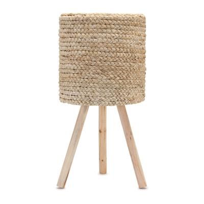 Planter 10"D x 10"H Wood/MDF by Melrose in Beige
