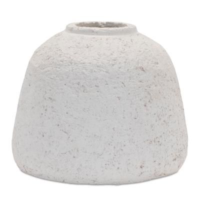 Distressed Terra Cotta Bud Vase (Set of 3) by Melrose in White