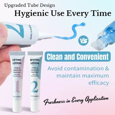 Lomansa Lash Lift Kit Eyelash Perm Kit Tube Step 1 2 3 4 Lifting Lotion Version Eyebrow Lamination and EyeLash Lifting Tool