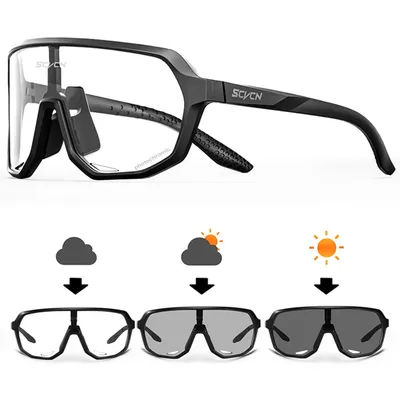 SCVCN Photochromic Cycling Glasses Fishing Bike Sunglasses Men Women Glasses MTB Sports Running Fishing Eyewear Bicycle Goggles