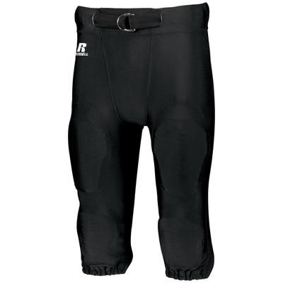 Russell Athletic F2562M Deluxe Game Football Pant in Black size XL | Nylon/Spandex Blend