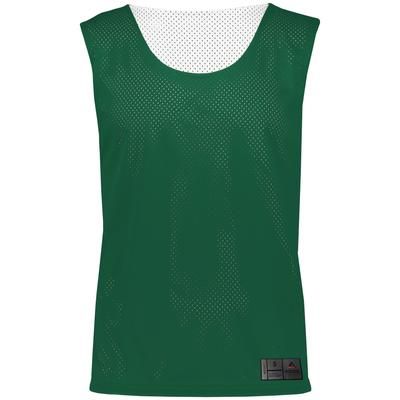 Augusta Sportswear AS9718 Youth Mesh Reversible Pinnie in Dark Green/White size Small | Polyester 9718