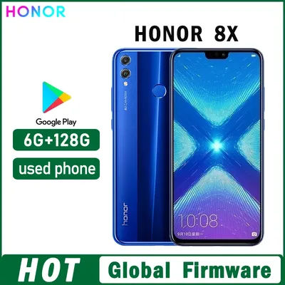 HONOR 8X Smartphone Global firmware CPU Haisi Qilin 710 rear camera 20MP 6.5-inch 3750mAh Dual SIM used phone
