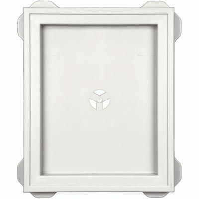 Mid America Vinyl MountMaster Mounting Blocks Large Recessed 123 White - Carton of 5