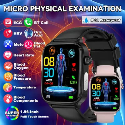 LIGE 2025 nouveau ECG + PPG AI diagnostic sain montre intelligente hommes femmes lipïde sanguine acide urique femme santé menstruelle Tracker Smartwatch