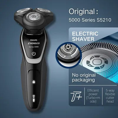 Philips Norelco Razor Shaver series 5000 S5210, Wet & Dry, No original packaging, Quick Charge, MultiPrecision Blade System