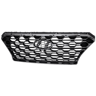 Replacement Grille Assembly Plastic Painted Black Shell with Textured Gray Insert Grille, 1-year unlimited-mileage warranty RH07010041Q