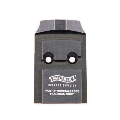C&H Precision Weapons Walther Defense PDP 1.0 to Holosun 509T Adapter Plate Steel WLPDP-509T-ST