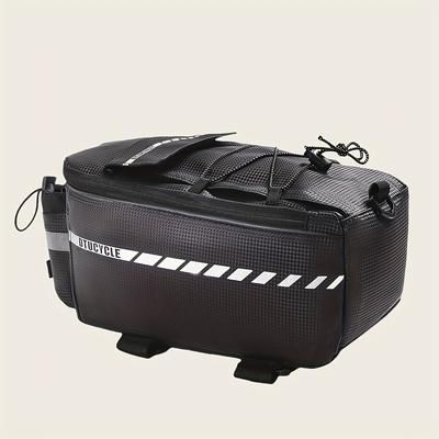 TEMU Versatile Rear Seat Bag - Durable Polyester, Ideal For Mountain & Road Cycling Accessories