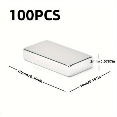 TEMU 100pcs Family Decoration Magnet Set, 10mm × 5mm × 2mm Magnetic Storage Fridge Magnets, 10*5*2