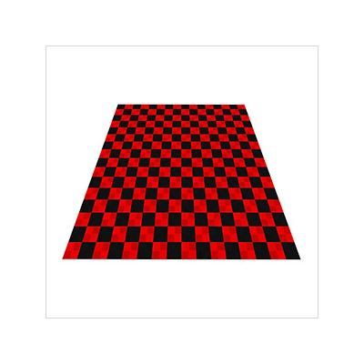 Swisstrax Ribtrax Pro Two Car Garage Floor Tile Mat (Jet Black / Racing Red)
