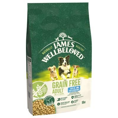 2x10kg Fish & Vegetables Grain-Free Adult James Wellbeloved Dry Dog Food