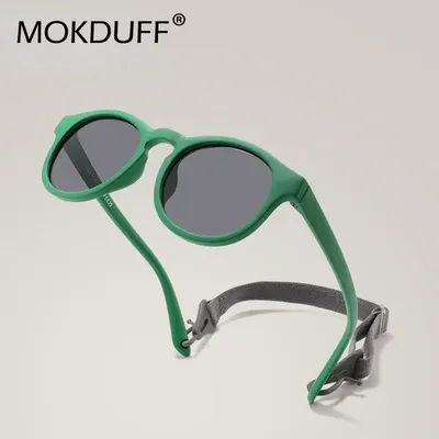 Lunettes de soleil souples pour bébé de 0 à 36 mois, avec sangle réglable, pour nouveau-né, lunettes de soleil polarisées d'été, Protection UV 100%