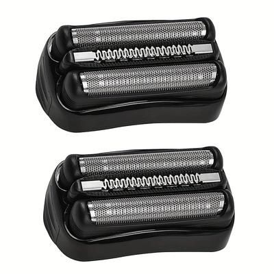 TEMU 2pcs S3 Series 3shaving Replacement Heads - Hypoallergenic Foil & Cutter Razor , Compatible With Models 3040s, 310s, 320s, 3050cc, 360s, 370cc-4, 3090cc