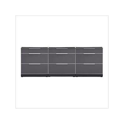 NewAge Outdoor Kitchens Aluminum Slate 3-Piece Outdoor Kitchen Set (No Countertop)