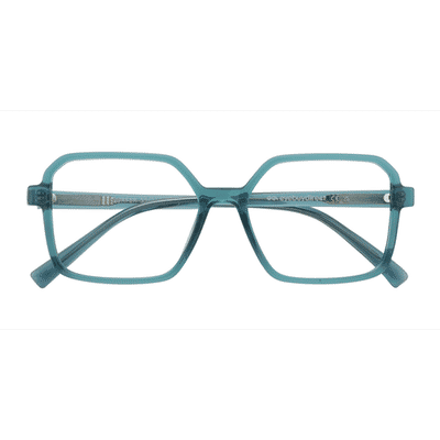 Unisex s square Green Plastic Prescription eyeglasses - Eyebuydirect s Surfer