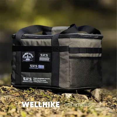 WELLHIKE Camping Outdoor Equipment Storage Bag 25L Waterproof Insulation Folding Storage Box Field Divider Tactical Storage Bag