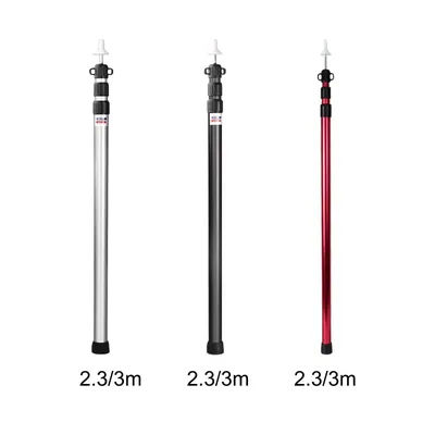 Tent Tarp Poles Tent Accessories Universal Multifunctional Awning Poles Telescoping for Awning Tarpaulin Canopy Porch Camping