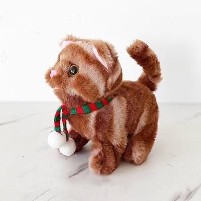 peluche gatto animale di peluche gatto interattivo robot gatto robotico che abbaia miagola gattino controllo touch animale domestico elettronico robot gattino giocattolo gatto animato per bambina